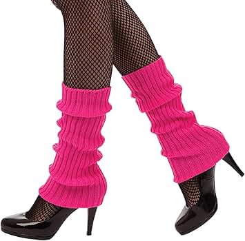 Neon Pintuck Leg Warmers (B×N) Neon Pintuck Leg Warmers (B×N) Leg Warmers for Women 80s